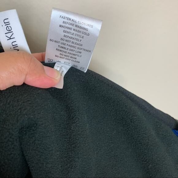 Calvin Klein Soft Shell Jacket Slate Gray Size L - Picture 10 of 10